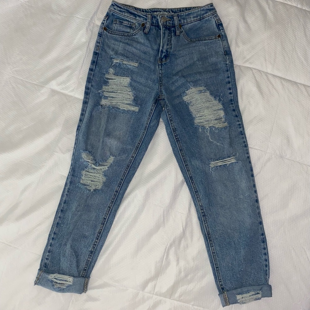 High rise mom jeans